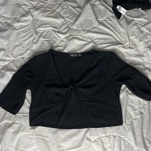 Nasty gal, size 6, cropped top with front tie.